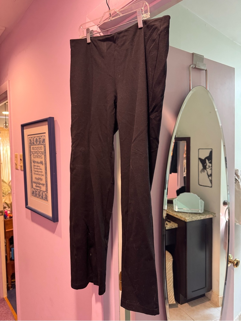 Eileen Fisher Size Petite Large Stretch Straight-Leg Crop Pants